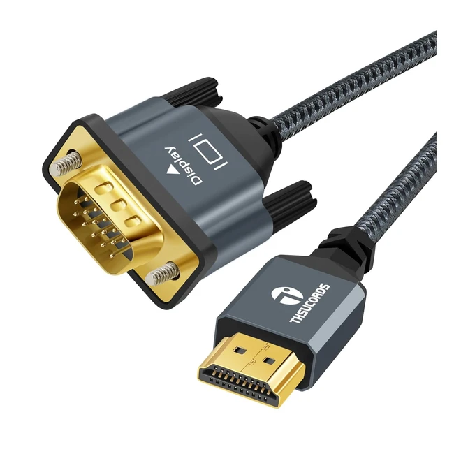 Cable HDMI a VGA 3m 720p1080p PC Proyector THSUCORDS