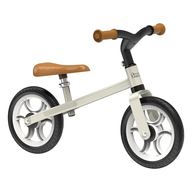 Smoby First Bike Draisienne Enfant Lgre Mtal Roues Silencieuses 770210 Beige