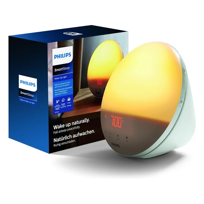 Philips HF351901 Wakeup Light - Sveglia Alba Solare FM - Bianco