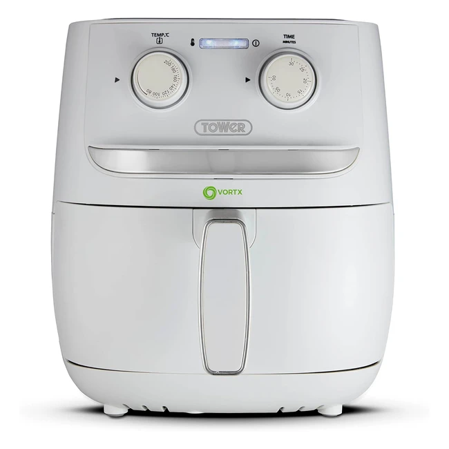 Tower T17126WHT Vortx Air Fryer 1500W 38L White - Rapid Cooking, Healthy Frying
