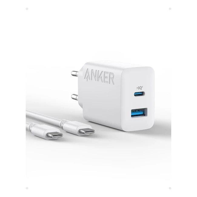 Caricatore Anker 20W USB C per iPhone 15 - Ricarica Veloce da Parete