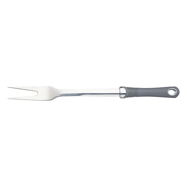 KitchenCraft Professional Meat Carving Fork - Softgrip Handle - Grey - 34 cm - #135