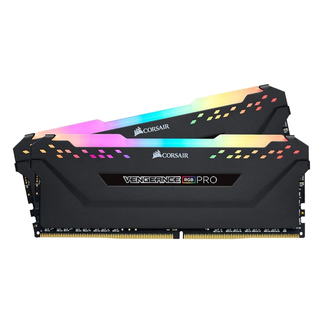 Kit Mémoire Corsair Vengeance RGB Pro 32Go DDR4 3600MHz C18 - Haute Performance AMD - Noir
