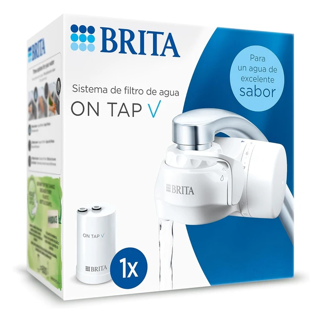 Filtro de agua Brita On Tap V - Agua sostenible de buen sabor - Reduce micro partículas y metales