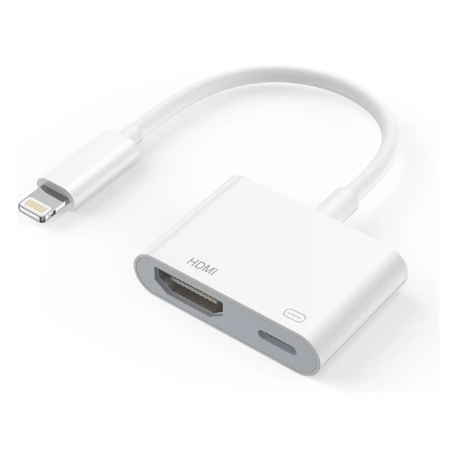 Adaptateur HDMI Lightning Apple MFI AV Numrique pour TV - iPhone iPad