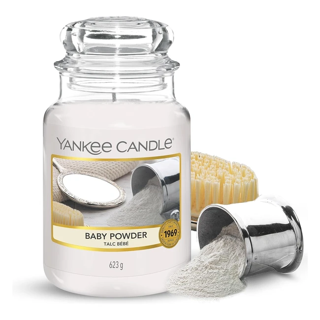 Bougie Yankee Candle Poudre de BB Blanc 1122150 Grande Jarre