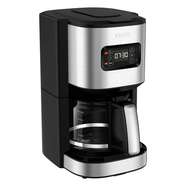 Krups KM480D Excellence Kaffeemaschine 24h Timer Edelstahl 15 Tassen