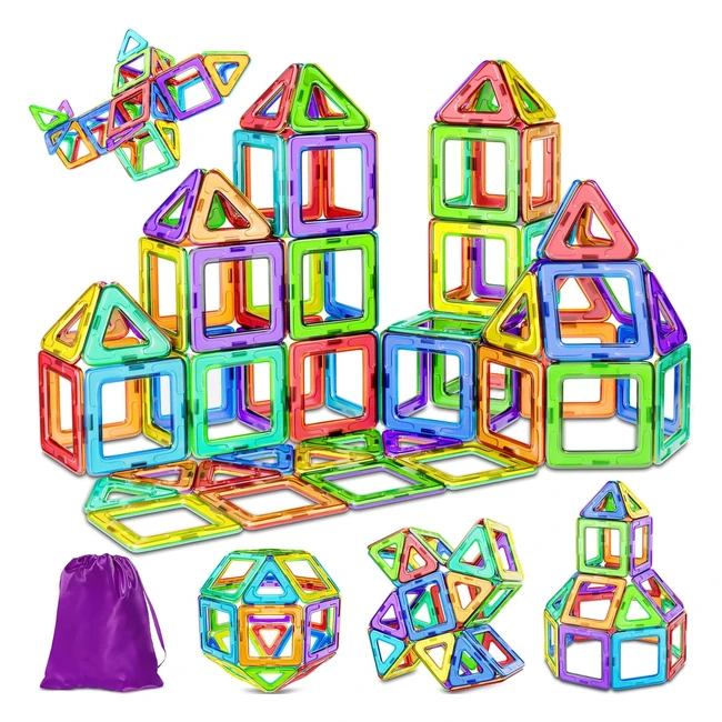 Cooljoy Set Costruzioni Magnetiche 40 Pezzi - Giocattoli Educativi per Bambini 2