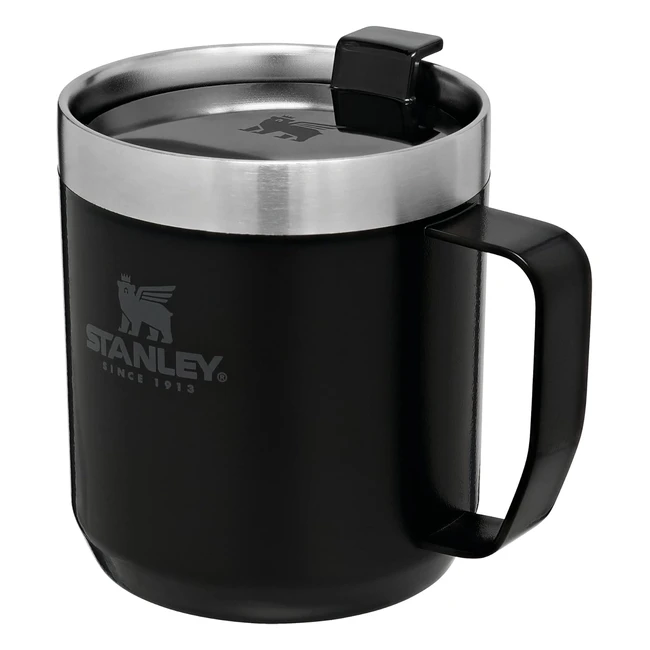 Stanley Classic Legendary Camp Mug 035L - Stainless Steel Camping Mug - BPA-Free Thermos Travel Mug - Matte Black