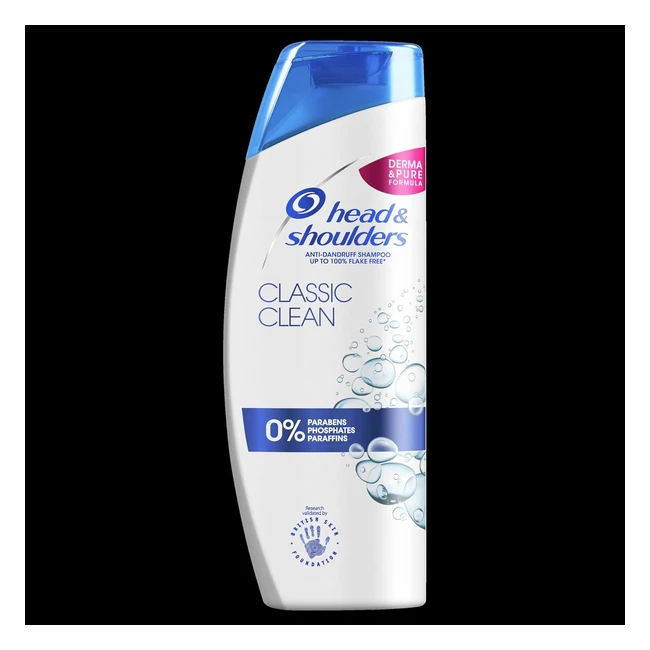 Head & Shoulders Classic Clean Anti-Dandruff Shampoo 3x400ml - Up to 100% Flake Free