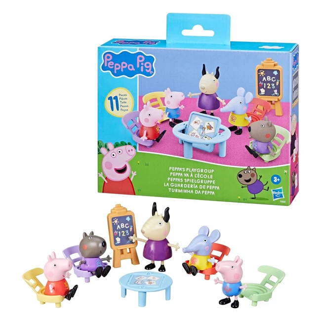 Peppa Pig Playgroup Playset Medium - 5 Figures & 6 Accessories Included