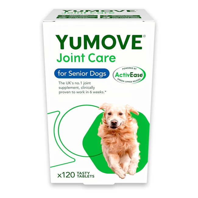 Lintbells Yumove Adult Senior Hund Hüft- und Gelenkergänzung für steife erwachsene Hunde mit Glucosamin Chondroitin Grünlippmuschel 9 120 Tabletten