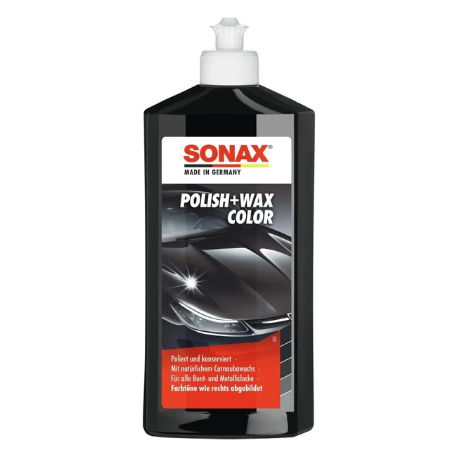 Sonax Polish Wax Color Nanopro Black 500 ml - Item No. 02961000 - Farbige Pigmente & Wachs - Nano-Technologie