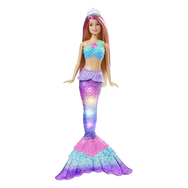 Barbie Dreamtopia Meerjungfrau Barbie HDJ36 - Rosa Haare - Geschenk für Kinder ab 3 Jahren