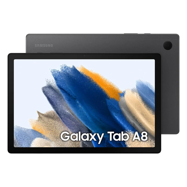 Samsung Galaxy Tab A8 Android Tablet WiFi 7040 mAh Akku 10,5 Zoll TFT Display Vier Lautsprecher 32GB/3GB RAM in Grau