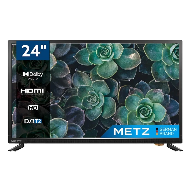 TV Metz LCD 24MTD1000Z 24 60cm LED HD 2022 DVB-T2/C/S2 HDTV Nero