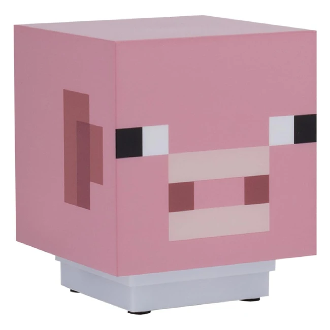 Paladone Minecraft Pig Light with Sound - Officially Licensed Merchandise - Pink - 89D x 89W x 108H Centimetres