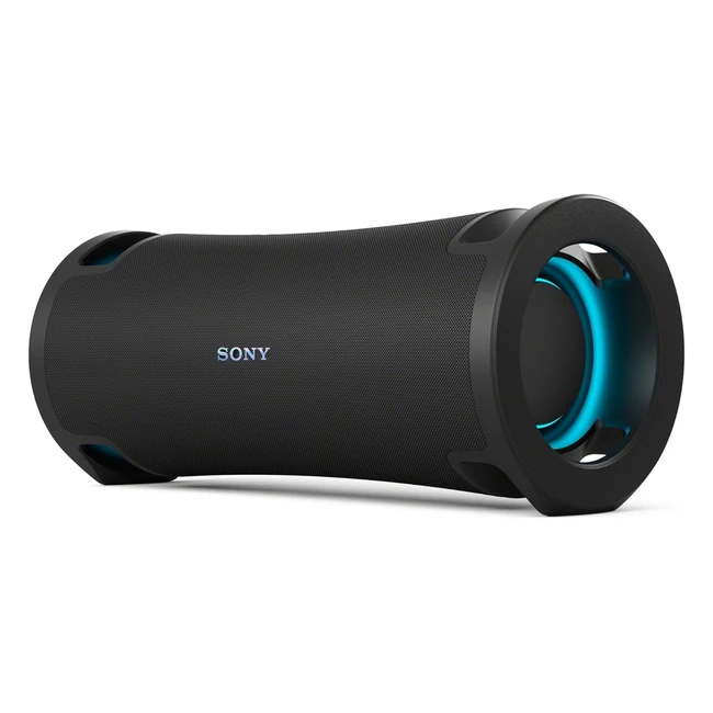 Sony Ult Field 7 Tragbarer Bluetooth Lautsprecher mit Ult Sound, Ultimate Bass, 30h Akku, IP67 Wasserdicht, LED, Mikrofon, Gitarreneingang Schwarz