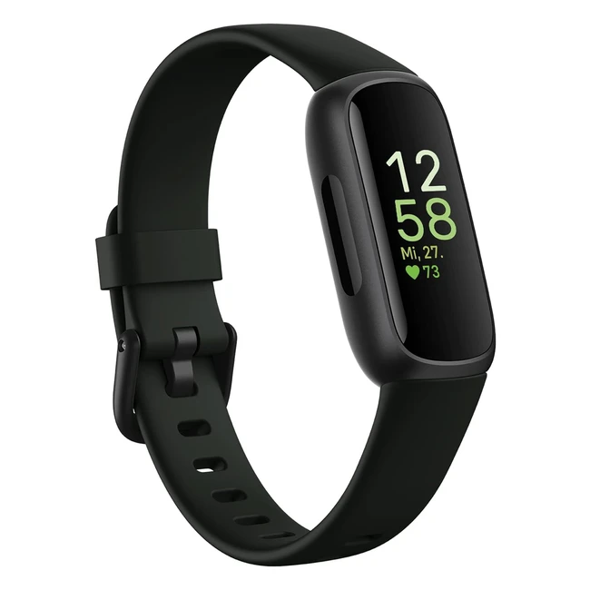 Fitbit Inspire 3 - Google Health Fitness Tracker - Herzfrequenzmesser - Stressmanagement - Schlafanalyse - Bis zu 10 Tage Akkulaufzeit - Fitnessuhr - Android/iOS kompatibel