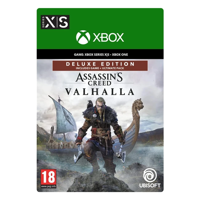 Assassin's Creed Valhalla Deluxe Edition Xbox One/Series X|S Download Code - Ultimate Viking Warrior Bundle
