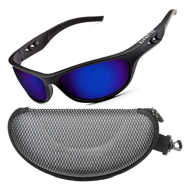 Lunettes de soleil sport polarisées Zillerate homme/femme UV400 - Conduite, golf, ski, pêche, course à pied