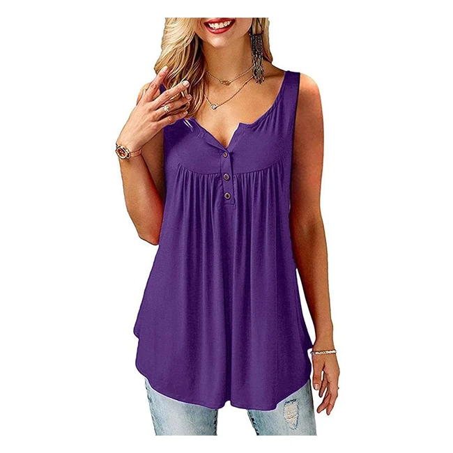Beluring Women V Neck Pleated Tunic Tops Blouse - Ref#123 - Casual & Stylish
