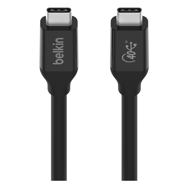 Cavo USB4 Belkin da USB-C a USB-C 100W 40Gbps Thunderbolt 3 Retrocompatibile 80cm