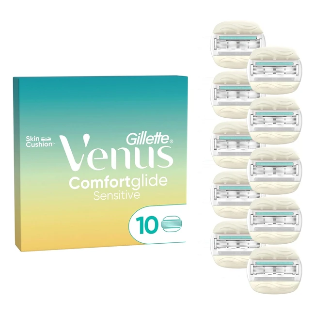Gillette Venus ComfortGlide 5 Sensitive Rasierklingen fr Frauen 10 Ersatzkling