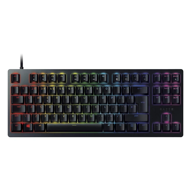 Razer Huntsman Tournament Edition Red Switch Gaming Keyboard - Fast Optical Actuation - PBT Keycaps - Detachable USB-C Cable - Black
