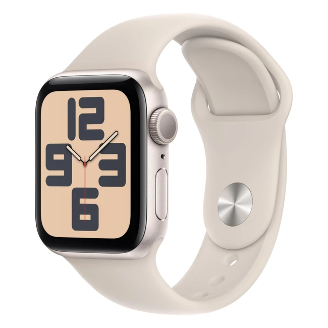 Apple Watch SE 2nd Gen 2023 GPS 40mm Smartwatch Starlight Aluminium Case ML Fitness Sleep Tracker