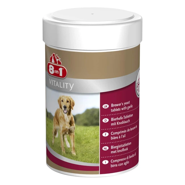 8in1 Bierhefe Tabletten - Vitamin-Komplex für Hunde - Haut- & Fellpflege - 260 Tabletten
