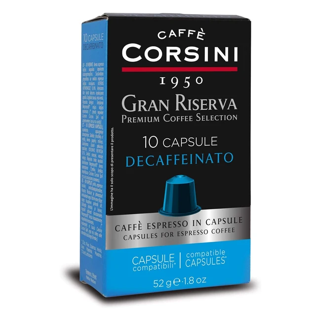 Caffè Corsini Gran Riserva Decaffeinato - Capsule Nespresso - 60 Capsule