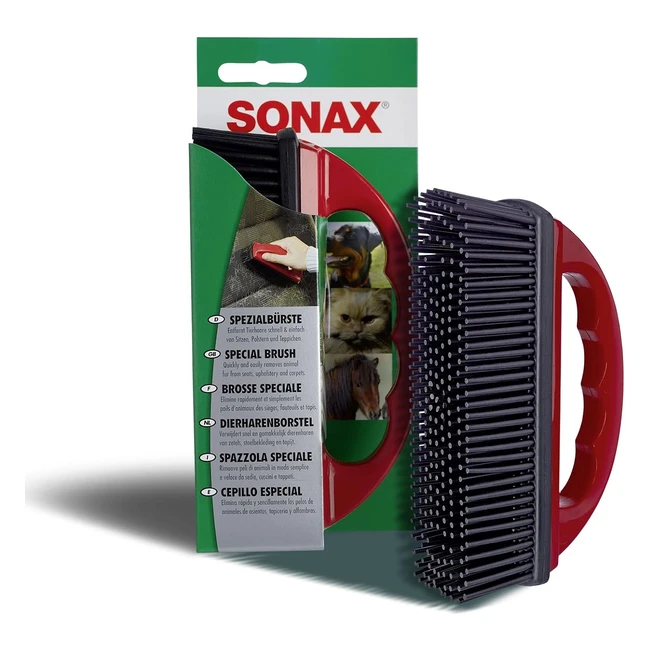 Sonax Mikrofaserpflegepad 04172000 - Entfernt effektiv Tierhaare von Textiloberflächen