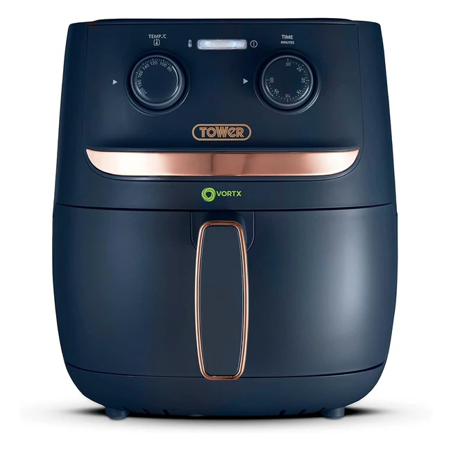 Tower T17126MNB Vortx Air Fryer 1500W 38L Midnight Blue - Fast Cooking, Healthy, Energy Saving