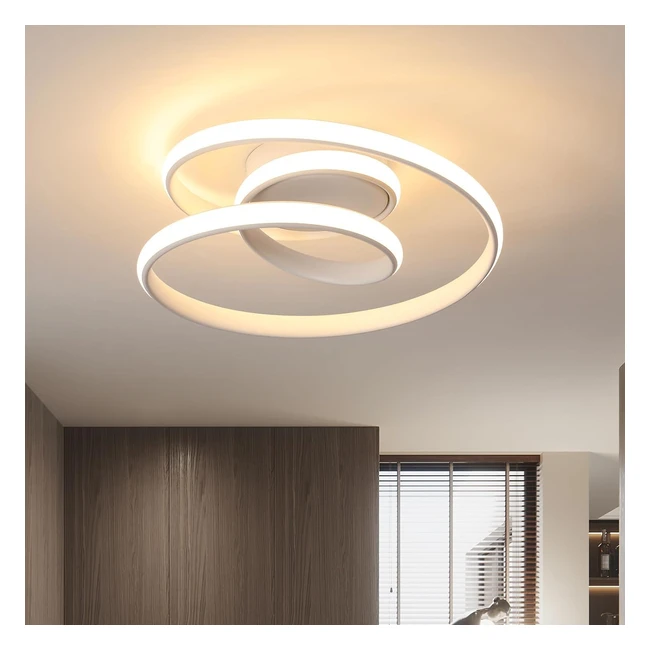 Lampada da soffitto LED 36W moderna - Comely - Ref.1234 - Luce calda 3000K