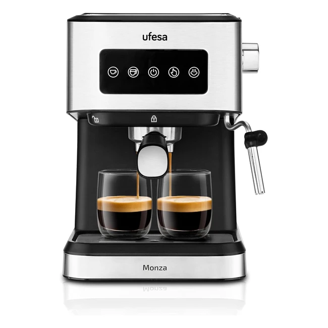 Machine à café expresso et cappuccino UFESA Monza 20 bars - Cran tactile - 1050W