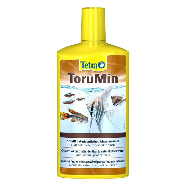 Tetra Torumin FR Naturidentisches Schwarzwasser 500ml - Bioaktivstoffe für Vitalität und Farbpracht
