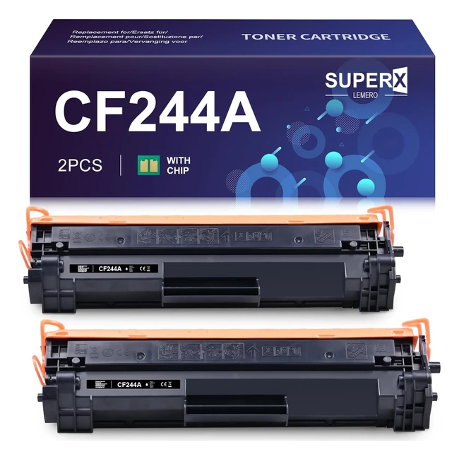 Toner Compatibile HP 44A CF244A LEMERO SUPERX - Alta Resa - 2xNero