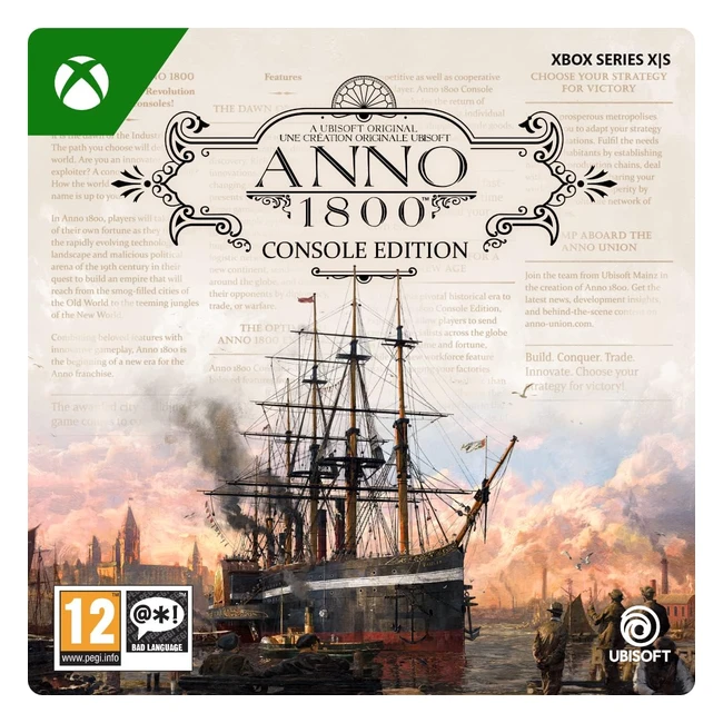 Anno 1800 Console Edition Xbox Series XS Digital Code - Build, Manage, Dominate!