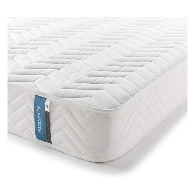 Summerby Sleep No1 King Size Mattress Memory Foam Coil Spring Hybrid - Size 150cm x 200cm White