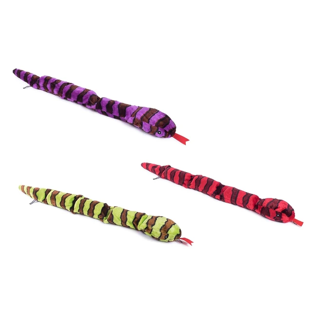 Petface Snake Plush Dog Toy 70 cm - Engaging Squeaker, Soft & Cozy - #DogToy #Petface #PlushToy