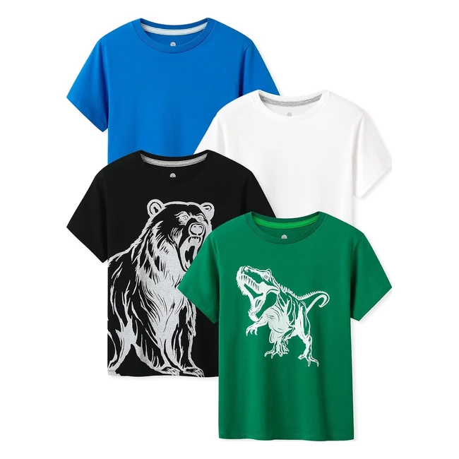 Lot de 4 T-shirts Enfant 100% Coton - Lapasa K01