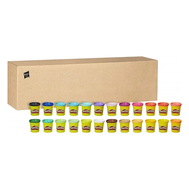 Pack 24 Botes Play-Doh Hasbro 20383F03 - ¡Exclusivo en Amazon! ¡Colores Variados!