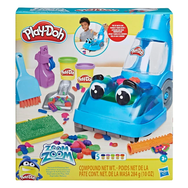 Play-Doh Zoom Zoom Vacuum & Cleanup Toy - Multicolor F3642 - 5 Colors
