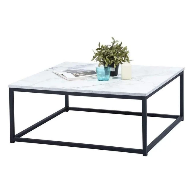 Tavolino Design Moderno Marble 80x80x34 cm - Meuble Cosy #Design #Moderno #Tavolino