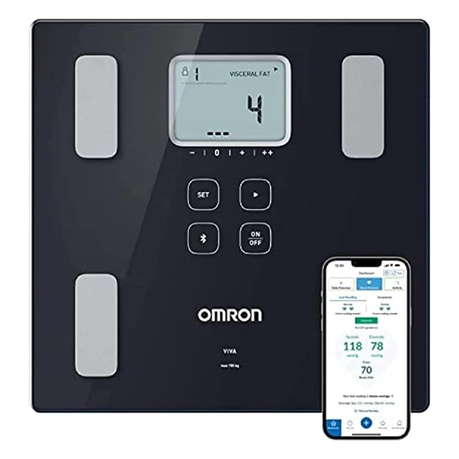 Omron Viva Bluetooth Smart Scale | Body Composition Monitor | Accurate Results