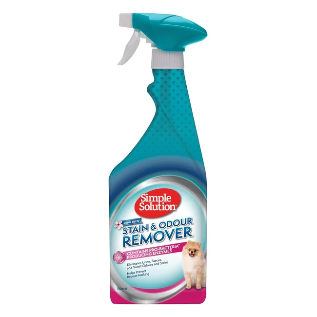 Simple Solution Pet Stain & Odour Remover 750ml - Probiotic Enzymatic Cleaner