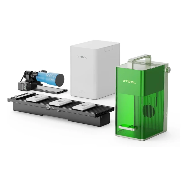 Xtool F1 Laser Graviermaschine mit Slide Extension RA2 Pro - Tragbarer Lasergravierer für Metall, Holz, Leder, Kunststoff - ACYL Schmuck