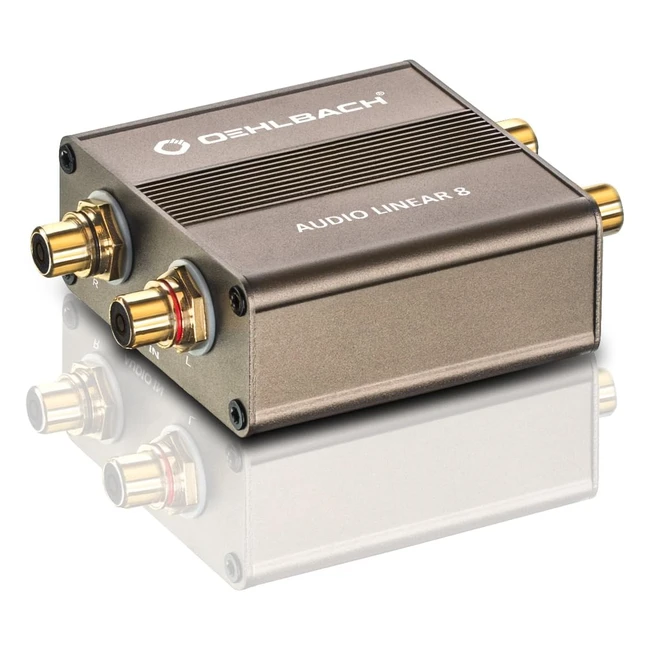 Filtro Isolamento Galvanico Oehlbach Audio Linear 8 per Giradischi e Subwoofer - Elimina Interferenze e Loop di Massa