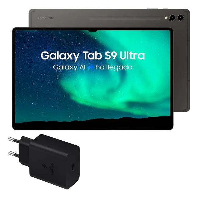 Samsung Galaxy Tab S9 Ultra 512 GB 5G - Cargador 45W - Tablet Android con IA - Ranura microSD - S Pen incluido - Gris - Versión Española